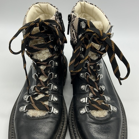 Circus by Sam Edelman Flora Faux Fur‎ Trim Boots Women's 8.5 Combat - Picture 3 of 9